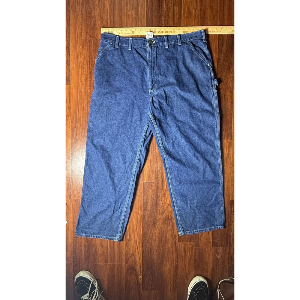 Carhartt Jeans 44x30 Workwear Original Dungaree Fit Carpenter 90s Denim B13 Mens